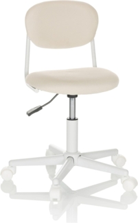 hjh OFFICE Kinderdrehstuhl KIDDY Base I Stoff, Kinder Schreibtischstuhl höhenverstellbar, Beige, 719238