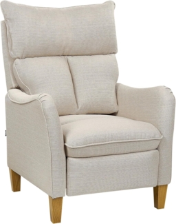 Fernsehsessel ROYSTON Stoff Beige