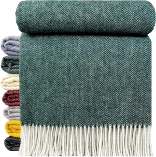 Wolldecke "TIROL-A" 100 % Wolle, 140x200 cm in versch. Farben, STTS