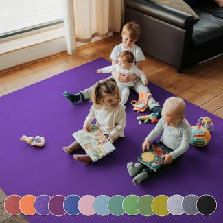 Krabbelunterlage SanoSoft XXL \"made in Germany\" - Öko-Tex 100 180x240 cm Lila