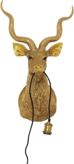 Wandleuchte Goat 74 cm, Kunststoff, Gold, 45 x 74 x 31 cm