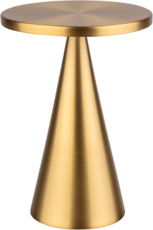 APS 17112 Tischleuchte CONE, Akku-Leuchte, inkl. Ladestation, USB-Ladekabel und Fernbedienung, Höhe 18 cm, gold