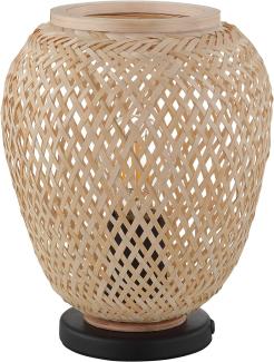 Eglo 43263 NATURE Tischleuchte DEMBLEBY Holz natur E27 1X40W H:25cm Ø20cm mit Kabelschalter