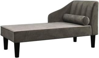 vidaXL Schlafsofa 2-Sitzer Dunkelgrau Samt [340715]