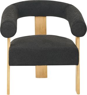 Sessel ILBRO Bouclé Schwarz Hellbraun