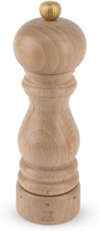 PEUGEOT - Salzmühle Paris u‘Select 18 cm - 6 voreingestellte Mahlgrade - Innovatives Zirlion-Mahlwerk für pulverfeines Salz - Aus PEFC-zertifiziertem Holz - Französisches Know-how - Naturfarben