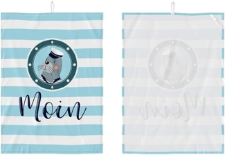 Geschirrtuch Abtrockentücher Küchenhandtuch la vida "MOIN" 385852