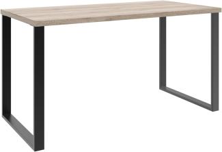 Schreibtisch >HOME DESK< in San Remo Eiche Nachbildung - 140x75x70cm (BxHxT)