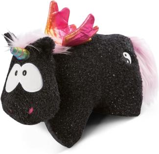 NICI Einhorn Rainbow Yin Waschbar Plüsch Polyester Schwarz Pink