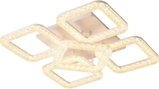 Euroton LED Deckenleuchte LED Deckenlampe Lampe Fernbedienung Lichtfarbe/Helligkeit einstellbar, LED fest integriert, mit Fernbedienung kaltweiß-neutalweiß -warmweiß, 7000k-3000k stufenlos einstellbar