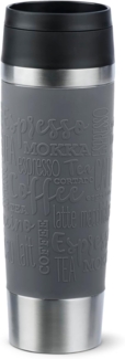 EMSA Thermobecher Travel Mug Classic, Pfeffergrau, 0.5 l