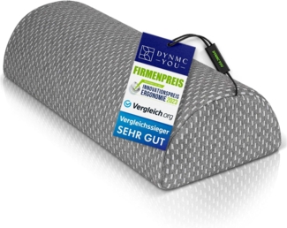 DYNMC you Kniekissen für Seitenschläfer - Knierolle Lagerungsrolle, (VERGLEICHSSIEGER SEHR GUT - Kniekissen zum schlafen, Knierolle halbrund - Beinkissen mit Physiotherapeuten Entwickelt)