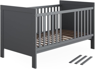 Vitalispa Babybett Ajaton Grau 144,4 x 83 cm
