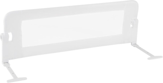 FANTASK Bettschutzgitter klappbar mit Verstellbarer Gurte, Bettgitter Bettschutzgitter, EIN-klick-Faltung, Rausfallschutz Bett 180° faltbar für Elternbett, Boxspringbett & Kinderbett (Weiß)