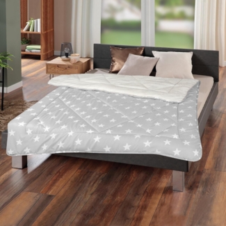 Bestlivings Microfaserbettdecke Wende Steppdecke, Füllung: Polyester, Bezug: Mikrofaser/Sherpa-Fleece, Wende Bettdecke 135x200 cm - Steppbett Sherpa-Fleece Flauschig