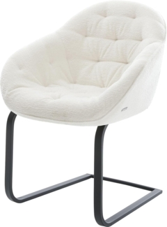 Freischwinger Gaio-Flex Bouclé Soft Beige Freischwinger flach Schwarz