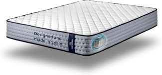 Cecotec Viscoelastische Matratze mit Taschenfedern Flow 6700 Hybrid 140x180. Mehrschichtig, Höhe 26 cm, Hohe Festigkeit, Unabhängigkeit der Liegeflächen, Atmungsaktivität, Doppelseitig Winter/Sommer