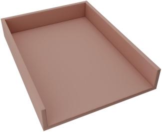 REGALIK Wickelaufsatz für Kommode 72x50 cm - Abnehmbar Wickeltischaufsatz für Kommode in Rose - Abgeschlossen mit ABS Material 1mm