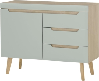 Sideboard Isgard in Pistazie und Eiche 107 cm