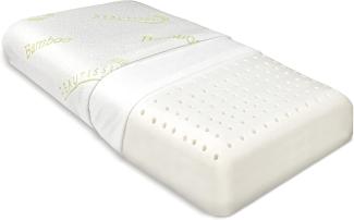 Beautissu BeauErgo BN Memory Foam Nackenstützkissen Bambus 65x40x14cm