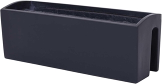 VIVANNO Balkonkasten Fiberglas BALKONA CLASSIC Kasten - Anthrazit Matt (1 St), 60 x 19 x 21,50 cm