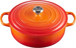 Le Creuset Gourmet-Bräter Signature 30 cm Ofenrot - Orange - 29 bis 32 cm