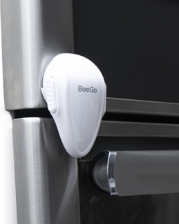 BeeGo® Backofen Kindersicherung, Kindersicherung Backofen, Schutz für Babys & Kleinkinder, Einfache Installation (1 x Schloss) - Weiß