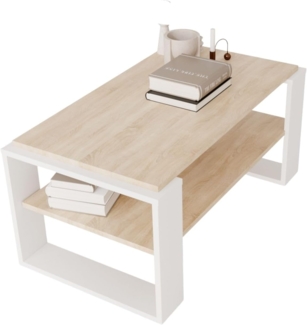 CraftPAK Wohnzimmertisch Kaja96 für Couch aus hochwertigem Holz, Couchtisch 54T x 96B x 44H cm (1-Tisch), Tischplatte aus Holz