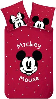 Disney Wendebettwäsche Mickey Mouse Disney 135x200cm, Renforcé, 2 teilig, Minnie Mouse, Wendebettwäsche mit Reißverschluss