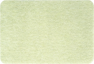Spirella Badteppich Badematte Duschvorleger Polyester Hochflor | flauschig | rutschhemmend | geeignet für Fußbodenheizung | 60x90 cm | Grün