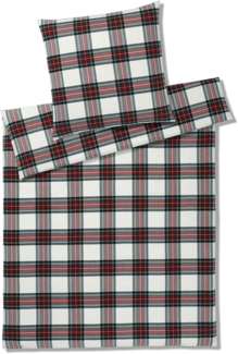 elegante Soft-Flanell Bettwäsche Westminster wine | 200x200 cm + 2 x 80 x 80 cm