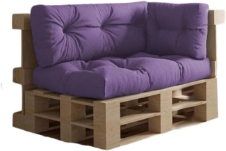 chilly pilley Palettenkissen Wasserdicht Palettenauflage Palettenpolster Palettenmöbel Gartenkissen Wasserfest Wasserabweisend viele Größen und Farben (Set 3 er. Violett)