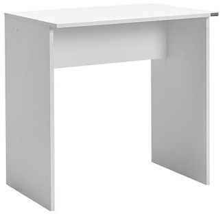 Modern Study Desk, White, 72 x 75 x 52 cm | 100% Melamine Coated Particle Board, 16 mm Thickness | Stylish & Functional for Home Office & Study