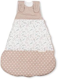 ULLENBOOM ® Schlafsack Baby 10 bis 18 Monate, 80/86, Sandblume (Made in EU) - Baby Schlafsack Neugeboren - Ganzjährig für Frühling, Herbst und Winter, Babyschlafsack mit 2,5 TOG