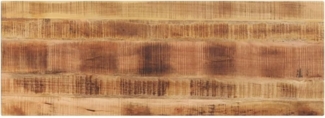 vidaXL Tischplatte 140x50x2,5 cm Rechteckig Raues Massivholz Mango 371323