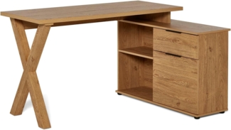 Jahnke Eckschreibtisch X-Club C 40 E Montana Eiche