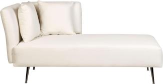 Chaiselongue cremeweiß linksseitig RIOM