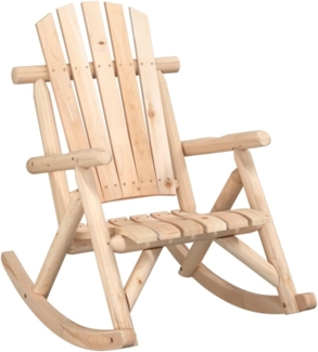 vidaXL Garten-Schaukelstuhl 69x96x101 cm Massivholz Fichte 363345
