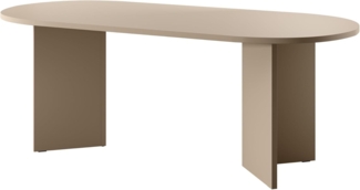Selsey 'Ovo' Esstisch oval, Capuccino, ca. 75 x 90 x 203,6 cm