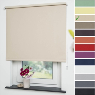 Seitenzug-Rollo Uni Verdunkelnd