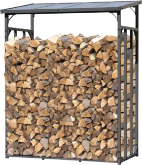 Quick Star Kaminholzregal Kaminholzregal 143x70x185 cm 1,8 m³, BxTxH:143x70x185 cm, (1-St)