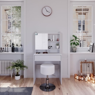Schminktisch Laura Weiß 70 cm mit Hocker Vicco
