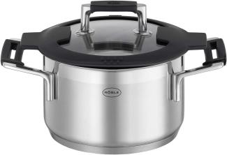 Rösle Pot with glass lid Silence Pro 1. 9 litre 16 cm Steel