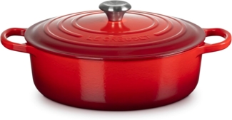 Le Creuset Gourmet-Bräter Signature 30 cm Kirschrot - Rot - 29 bis 32 cm