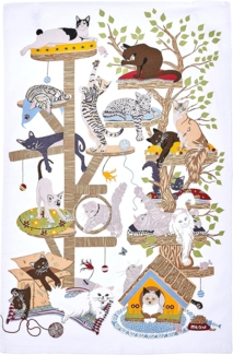 Ulster Weavers Geschirrtuch Moggie Mahem, (Set, 1-tlg, 1-teilig), 100% Baumwolle 48x74 cm Küchentuch