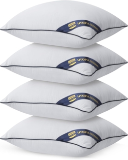Utopia Bedding Kissen, Kissenfüllung für Bett und als Dekokissen, Sofakissen, Zierkissen für Couch (4, Weiß, 40x40 cm)