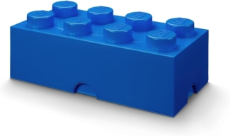 LEGO Aufbewahrungsstein, 8 Noppen, Stapelbare Aufbewahrungsbox, 12 l, blau