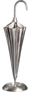 riess-ambiente Schirmständer UMBRELLA 91cm silber (Einzelartikel, 1 St), Flur · Metall · handmade · für Regenschirme · Deko · Skulptur · Design