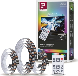 Paulmann 78881 EntertainLED USB LED Stripe TV-Beleuchtung 65 Zoll 240cm