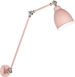 Wandlampe MISSISSIPPI verstellbar Metall Pastellrosa